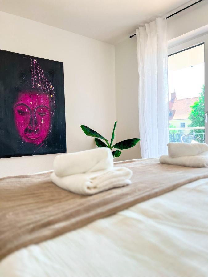 Sunset Club - Suite L Balkon - Kueche - Parkplatz Memmingen Dış mekan fotoğraf